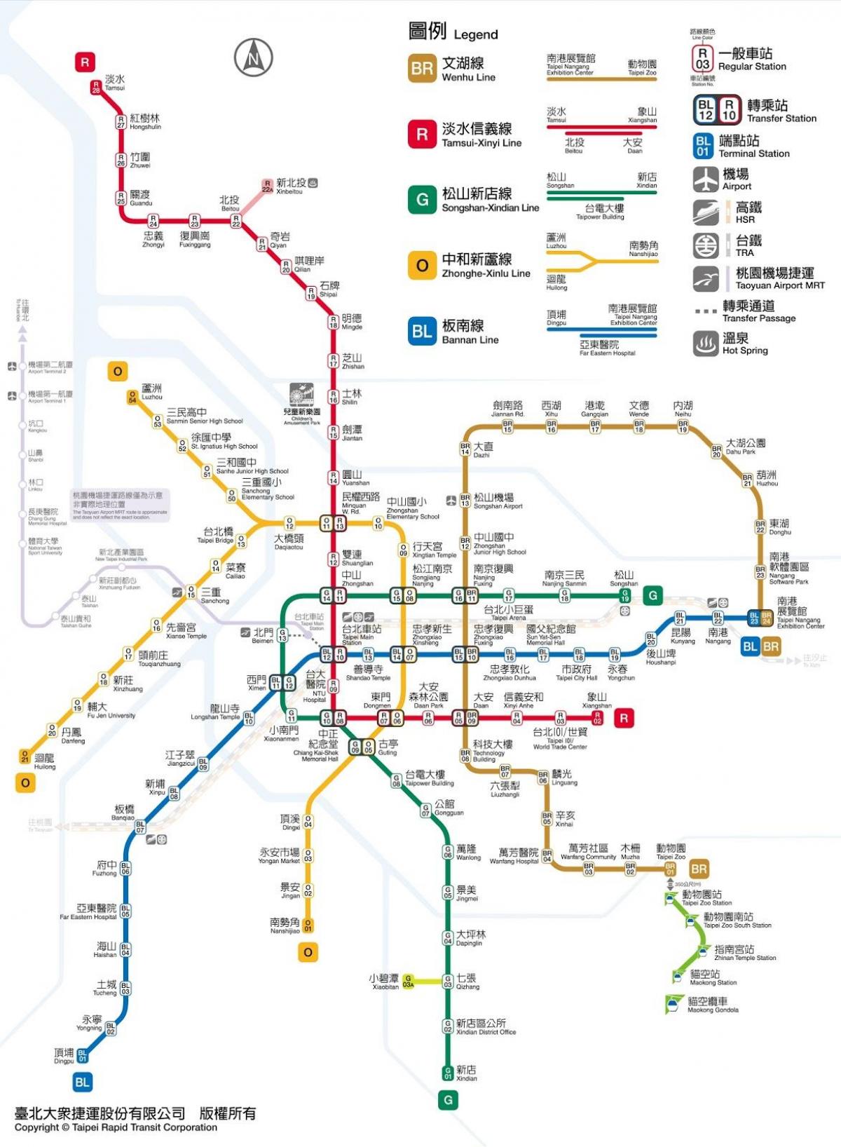 mappa di Taipei jieyun