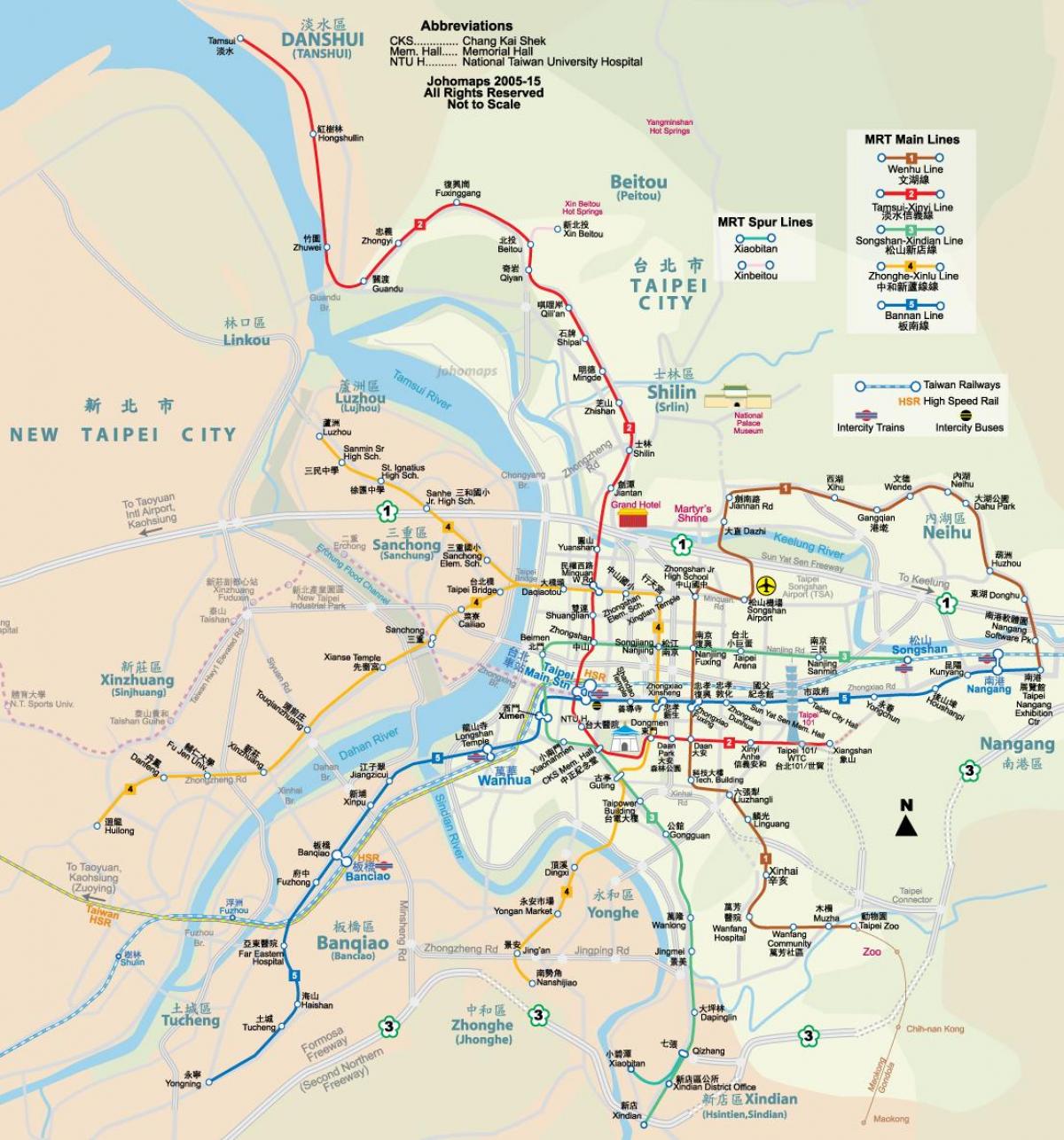 Città di Taipei la mappa