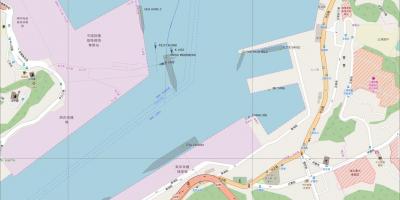 Mappa del porto di keelung