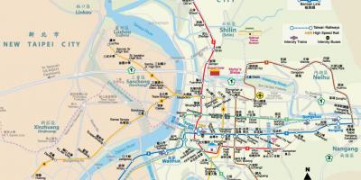 Mappa di Taipei strada