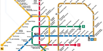 Taipei mrt line mappa